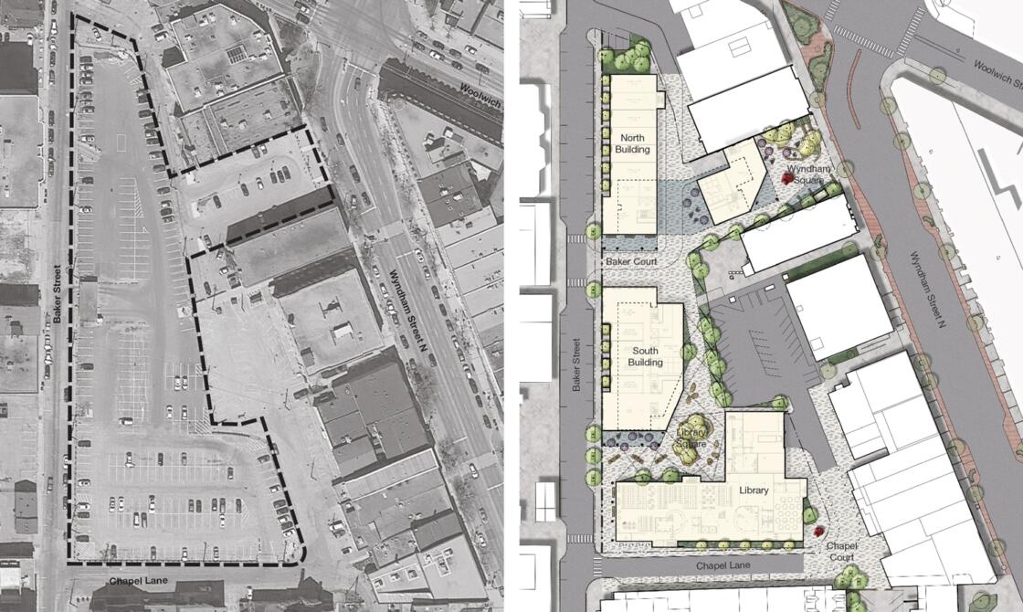 Baker District Redevelopment Site Plan Diagrams by DTAH