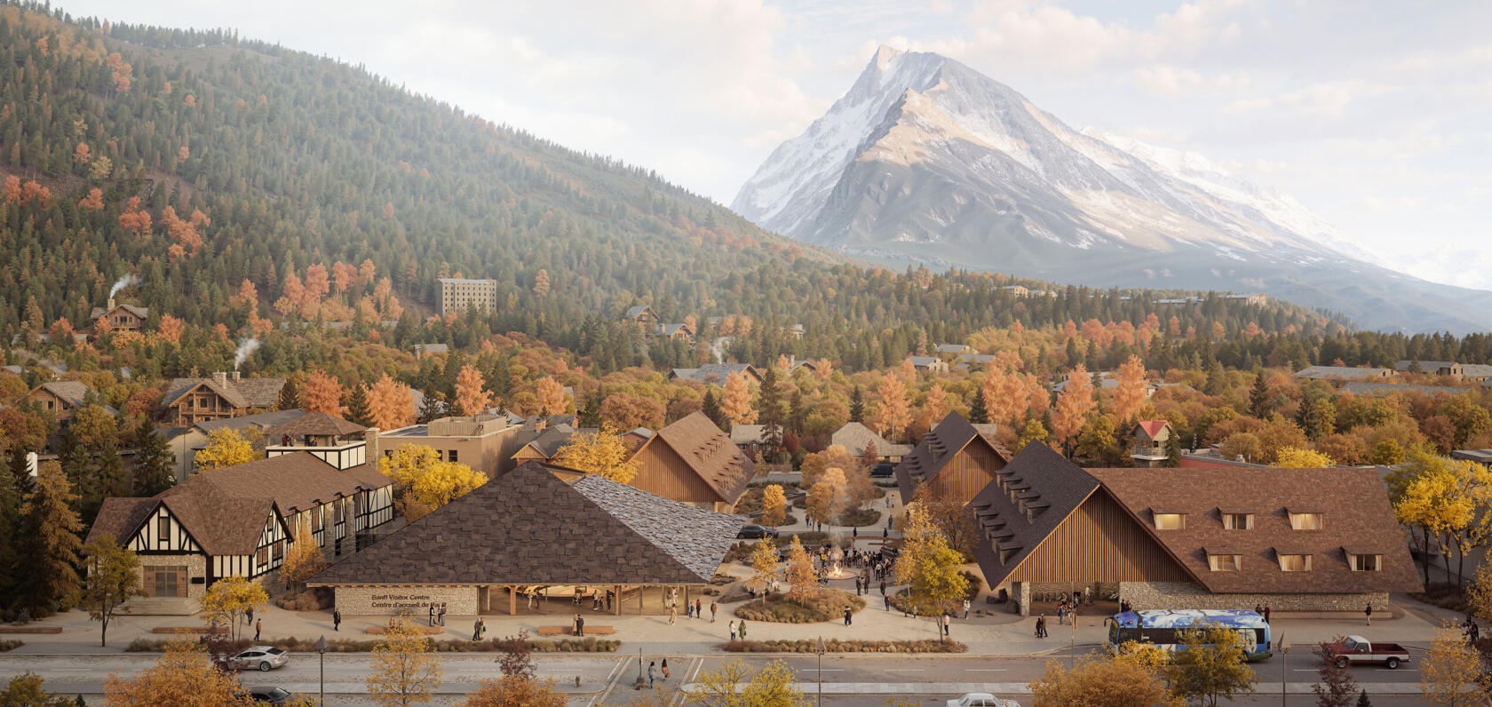 Rendering of the winning entry for the 200-Block Banff Avenue Redevelopment