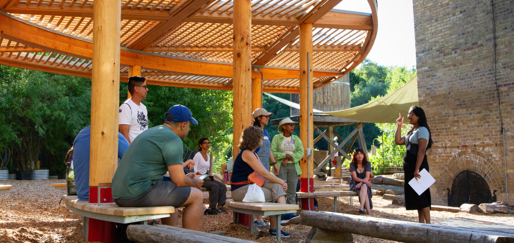 Evergreen Brick Works Children's Garden. Photo by Stanley Shooman