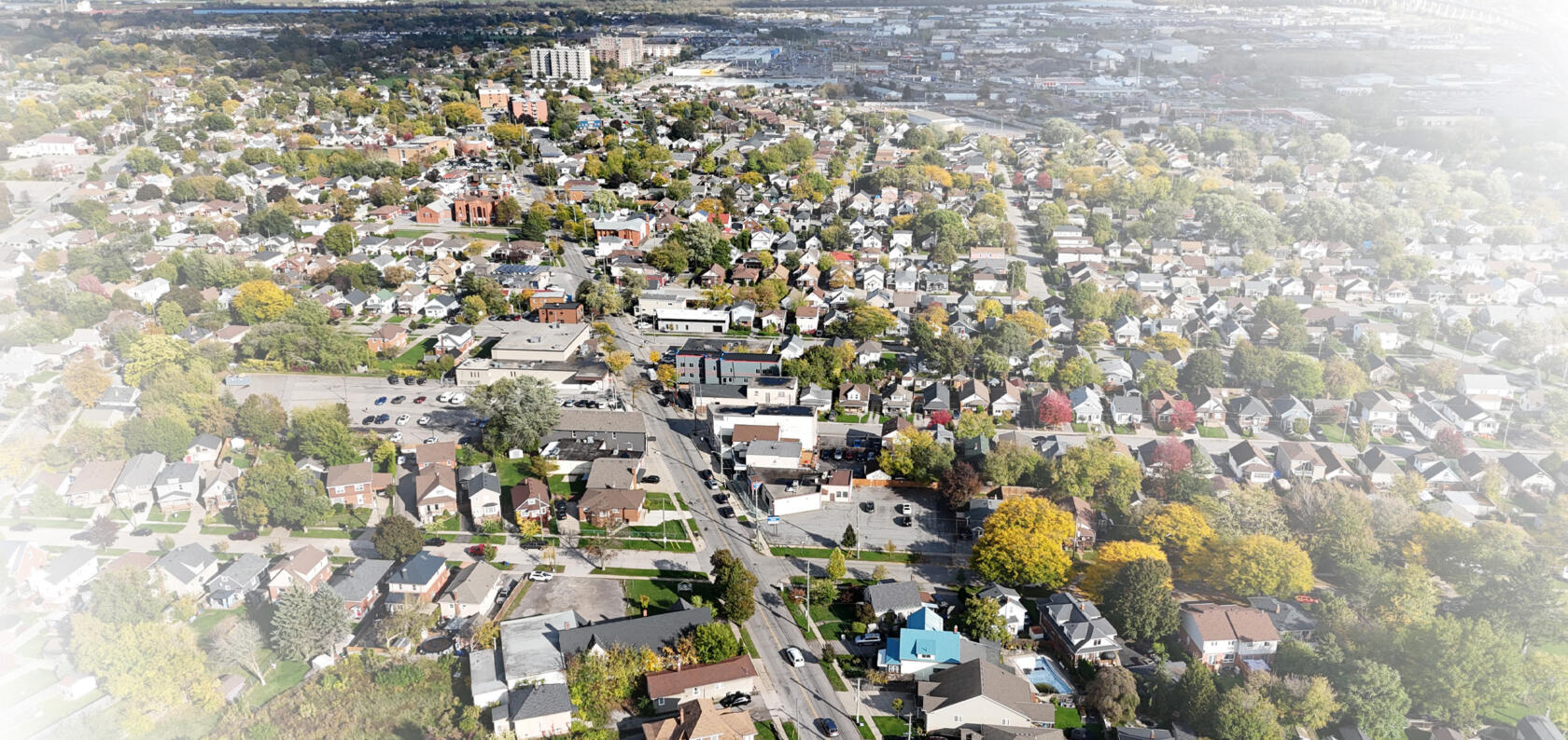 Aerial view of Facer Street