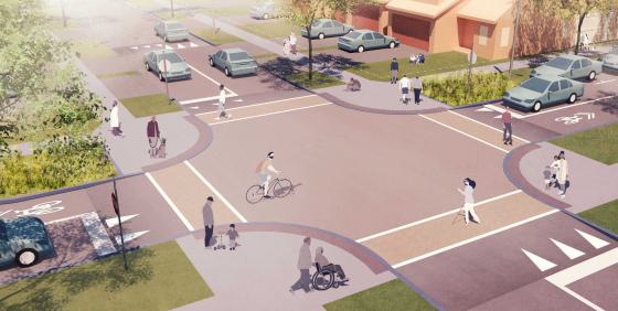 Rendering of Local Streets