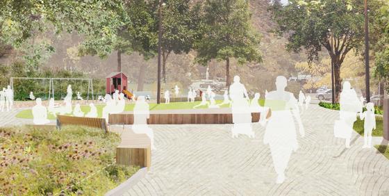 Render of Redpath Parkette